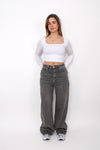 ''TALL'' BAGGY JEANS 3855 - GREY