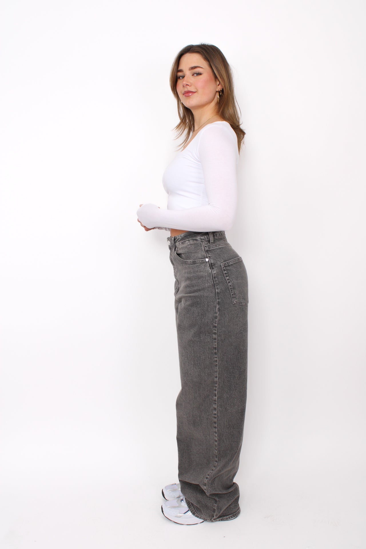 ''TALL'' BAGGY JEANS 3855 - GREY