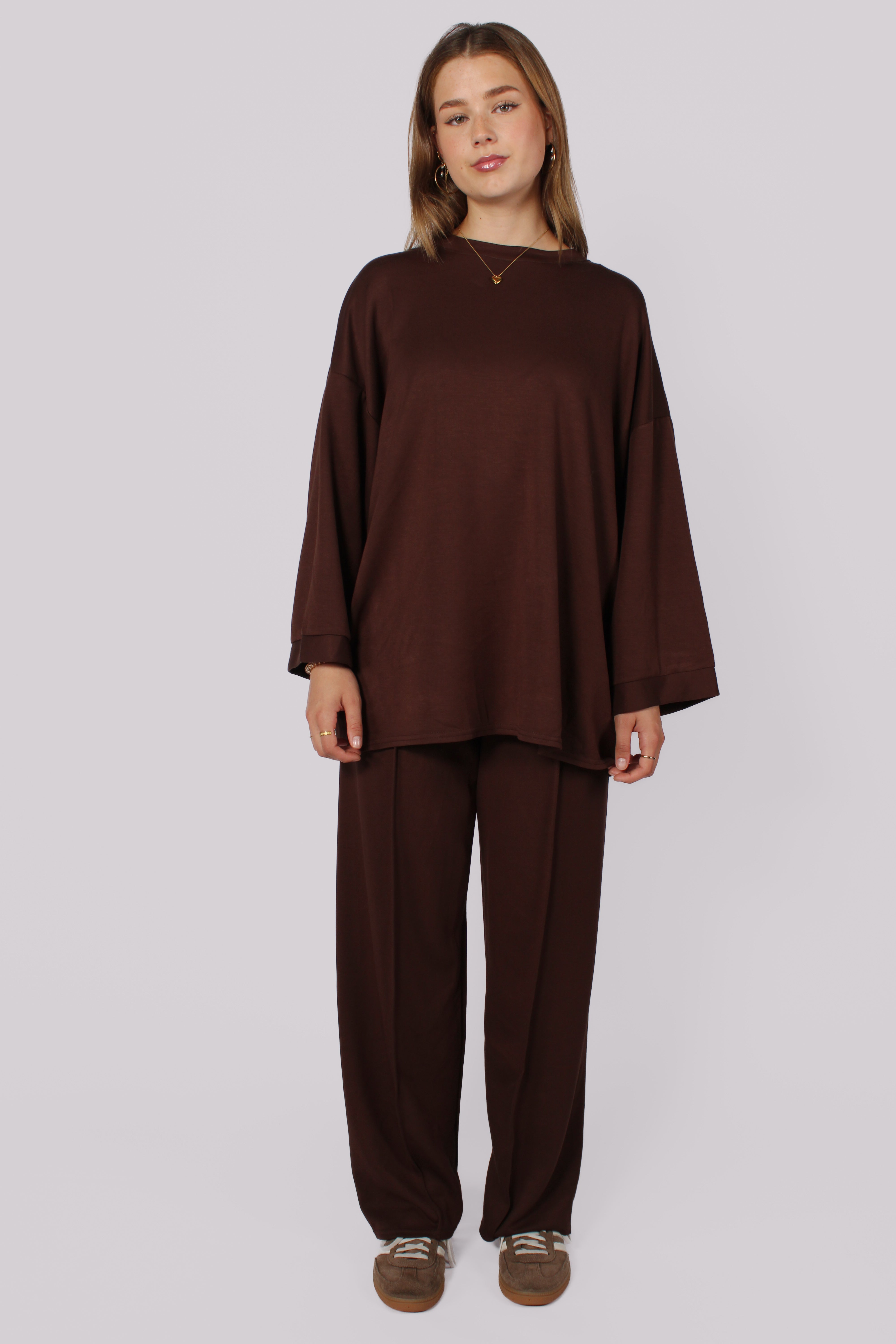 HANA COMFY SET - DARK BROWN