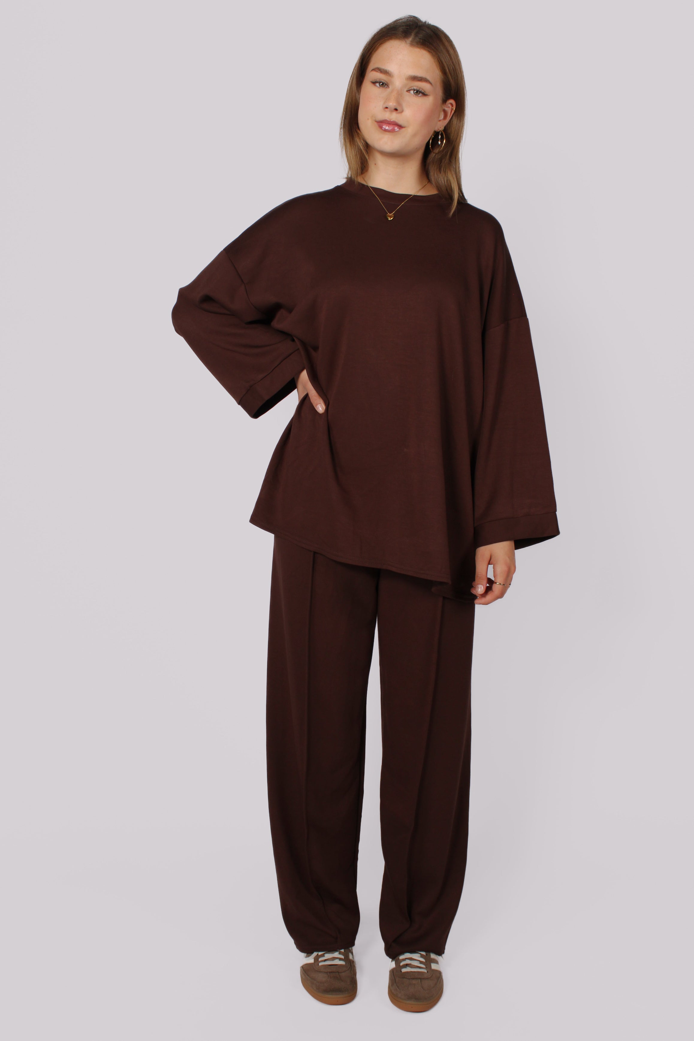 HANA COMFY SET - DARK BROWN