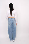 FOLDED WAIST JEANS 6062 - DENIM