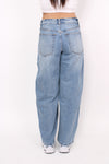 FOLDED WAIST JEANS 6062 - DENIM