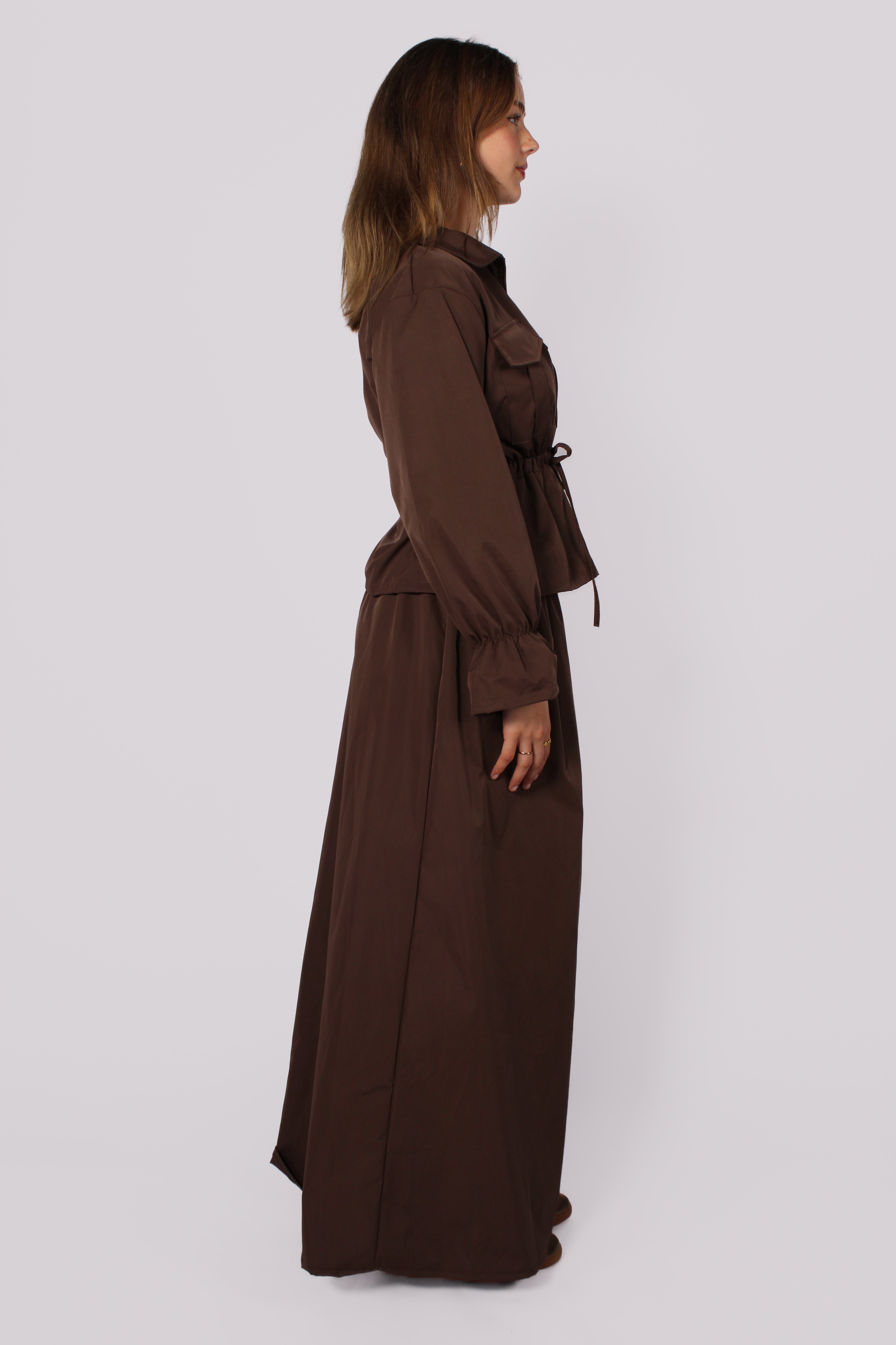 TRENCH SET - DARK BROWN