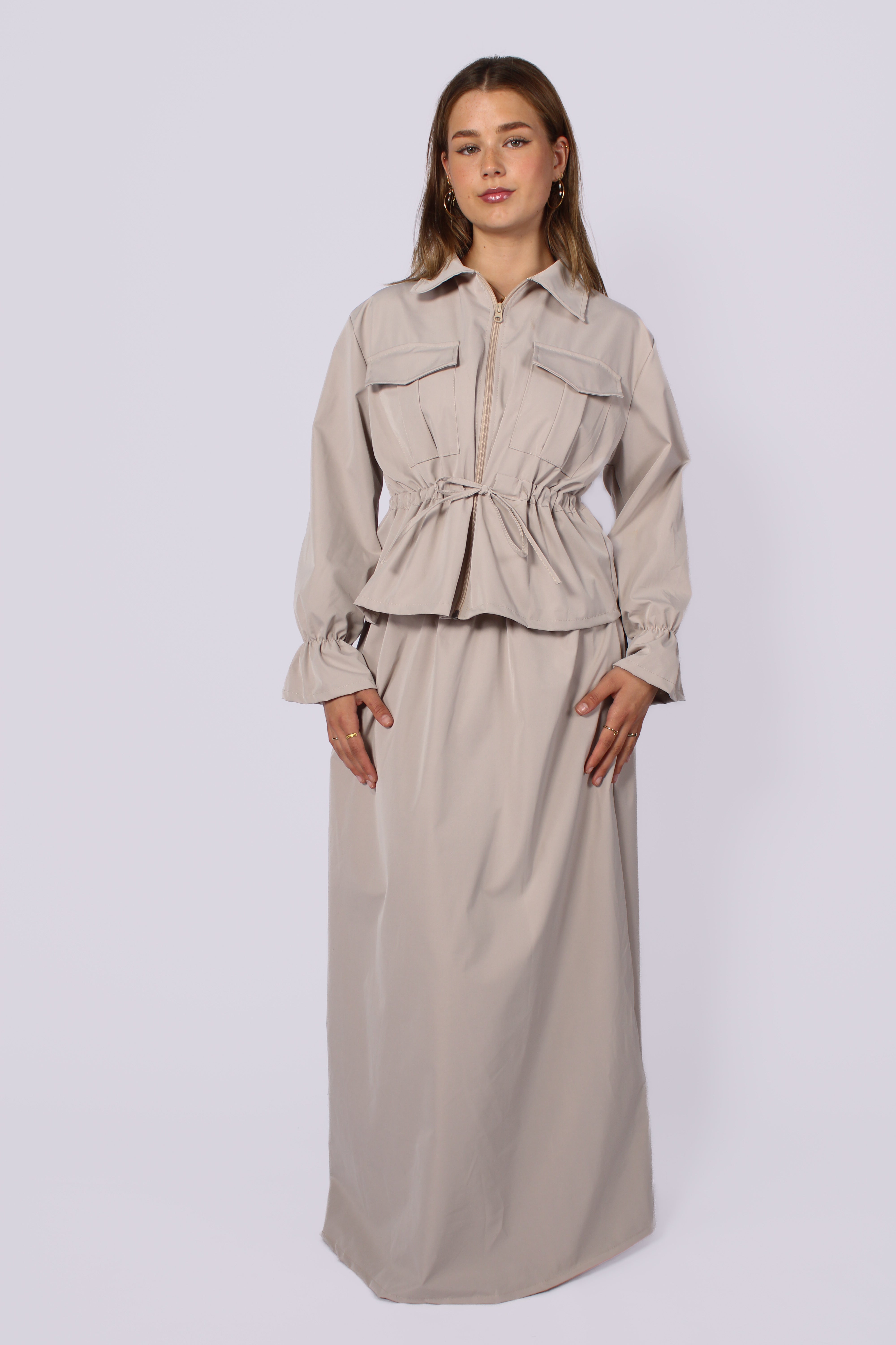 TRENCH SET - BEIGE