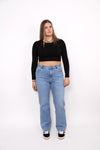 ''PLUSSIZE'' WIDE LEG JEANS 205-3 - DENIM