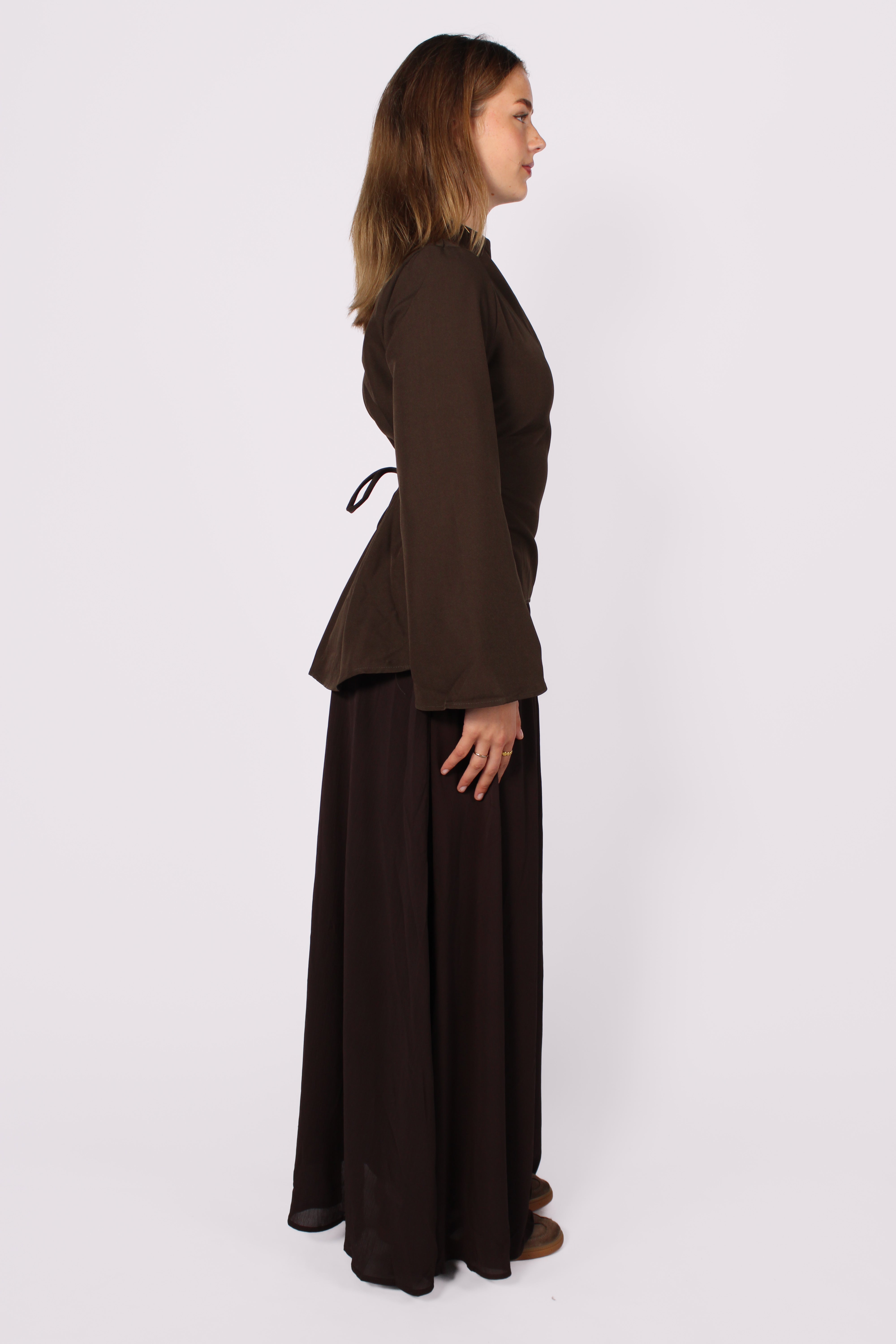 ELEGANT FLOW SET - DARK BROWN