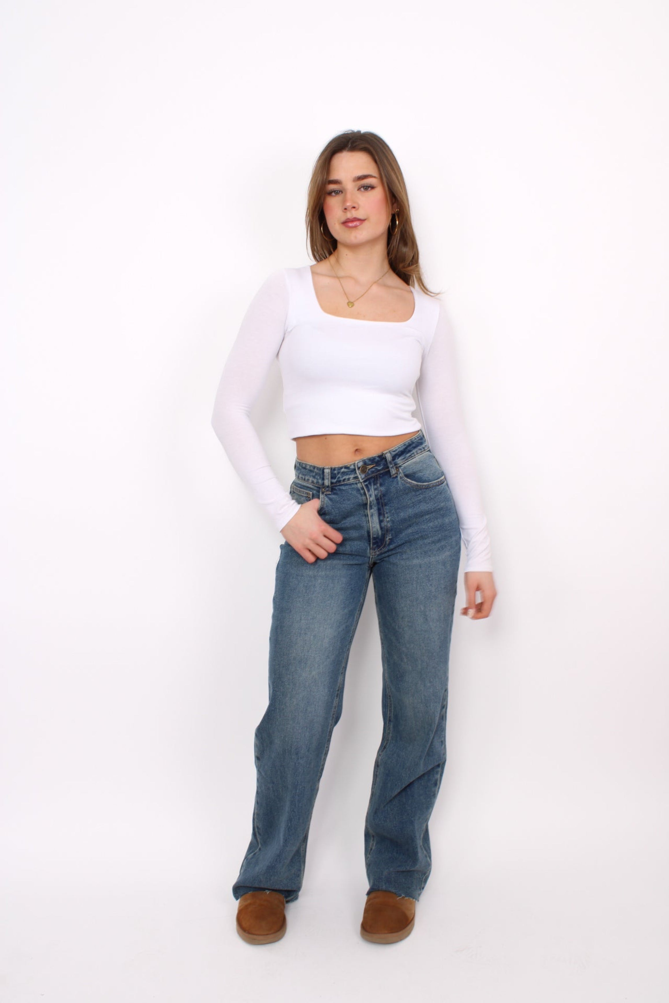 ''TALL'' WIDE LEG JEANS 3636-21 - MID VINTAGE DENIM