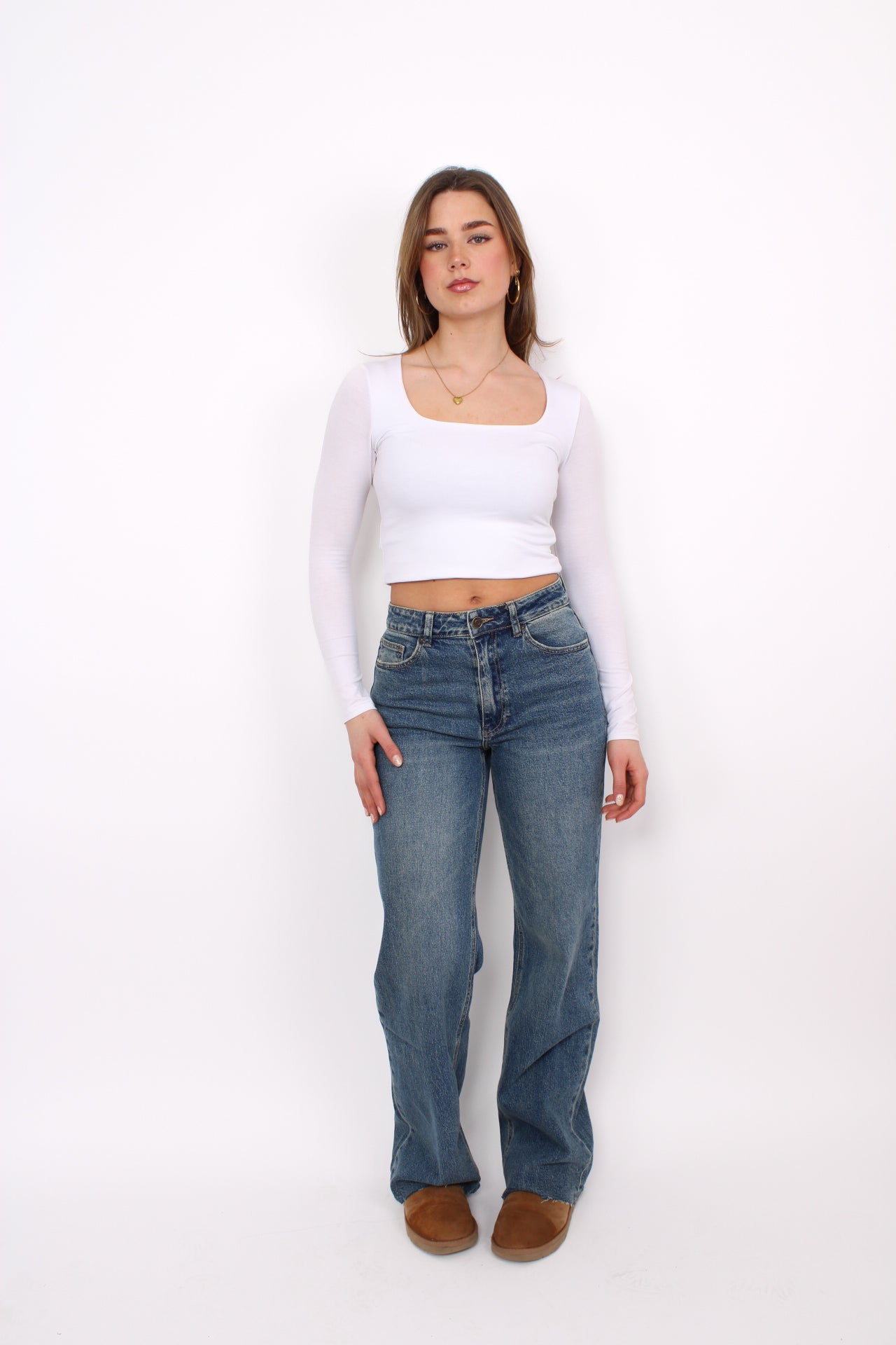 ''TALL'' WIDE LEG JEANS 3636-21 - MID VINTAGE DENIM