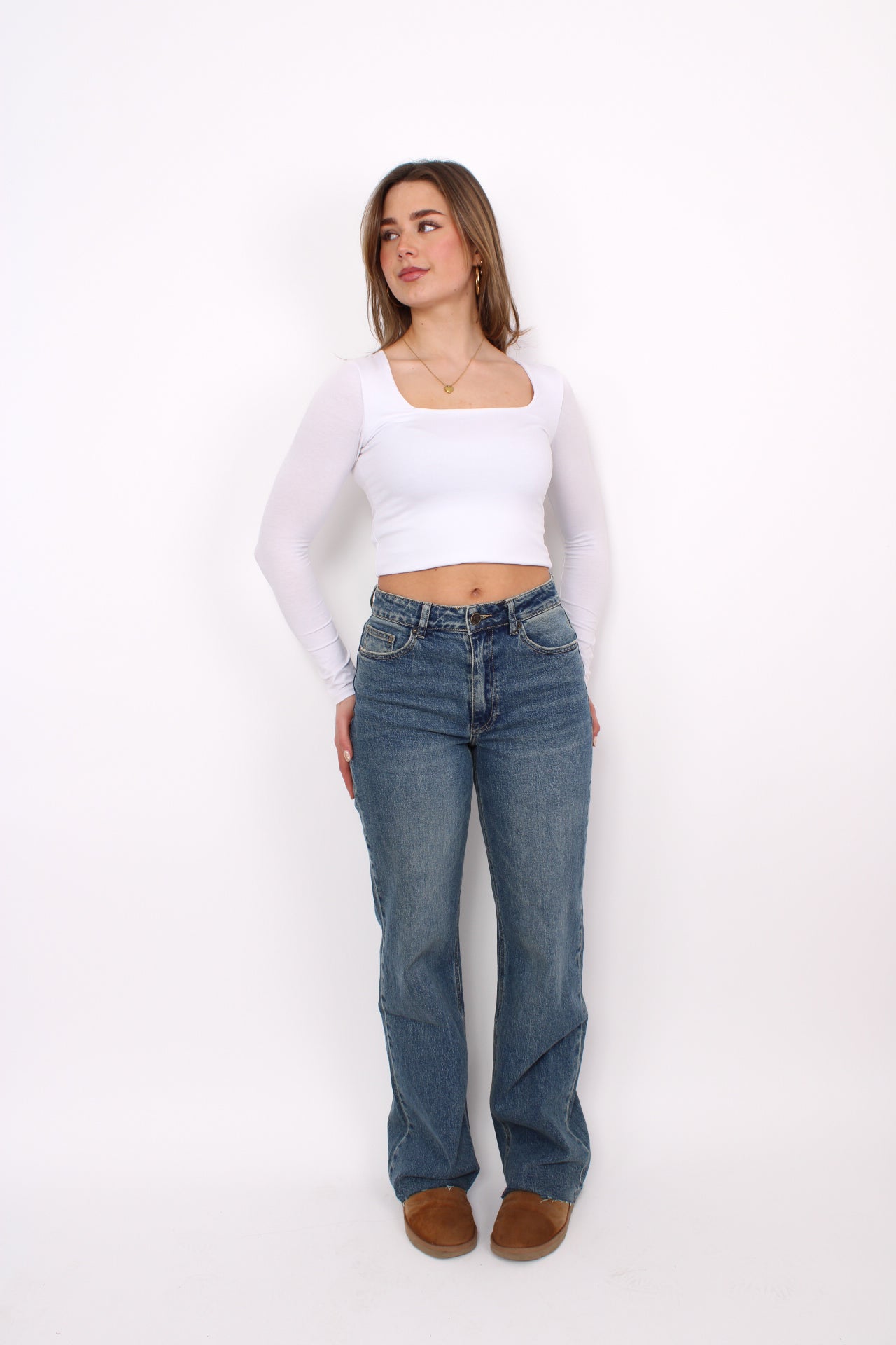 ''TALL'' WIDE LEG JEANS 3636-21 - MID VINTAGE DENIM