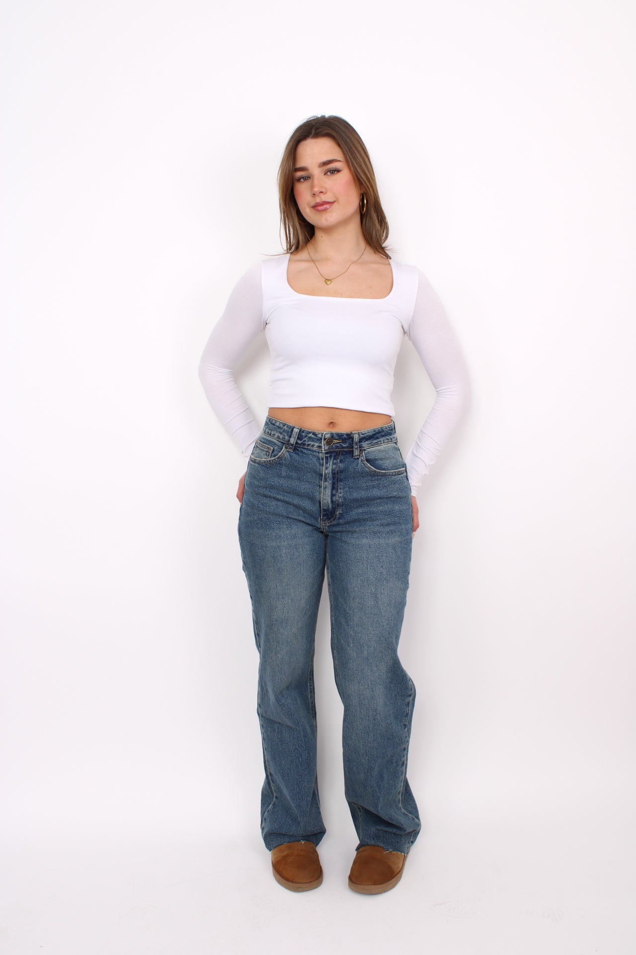 ''TALL'' WIDE LEG JEANS 3636-21 - MID VINTAGE DENIM