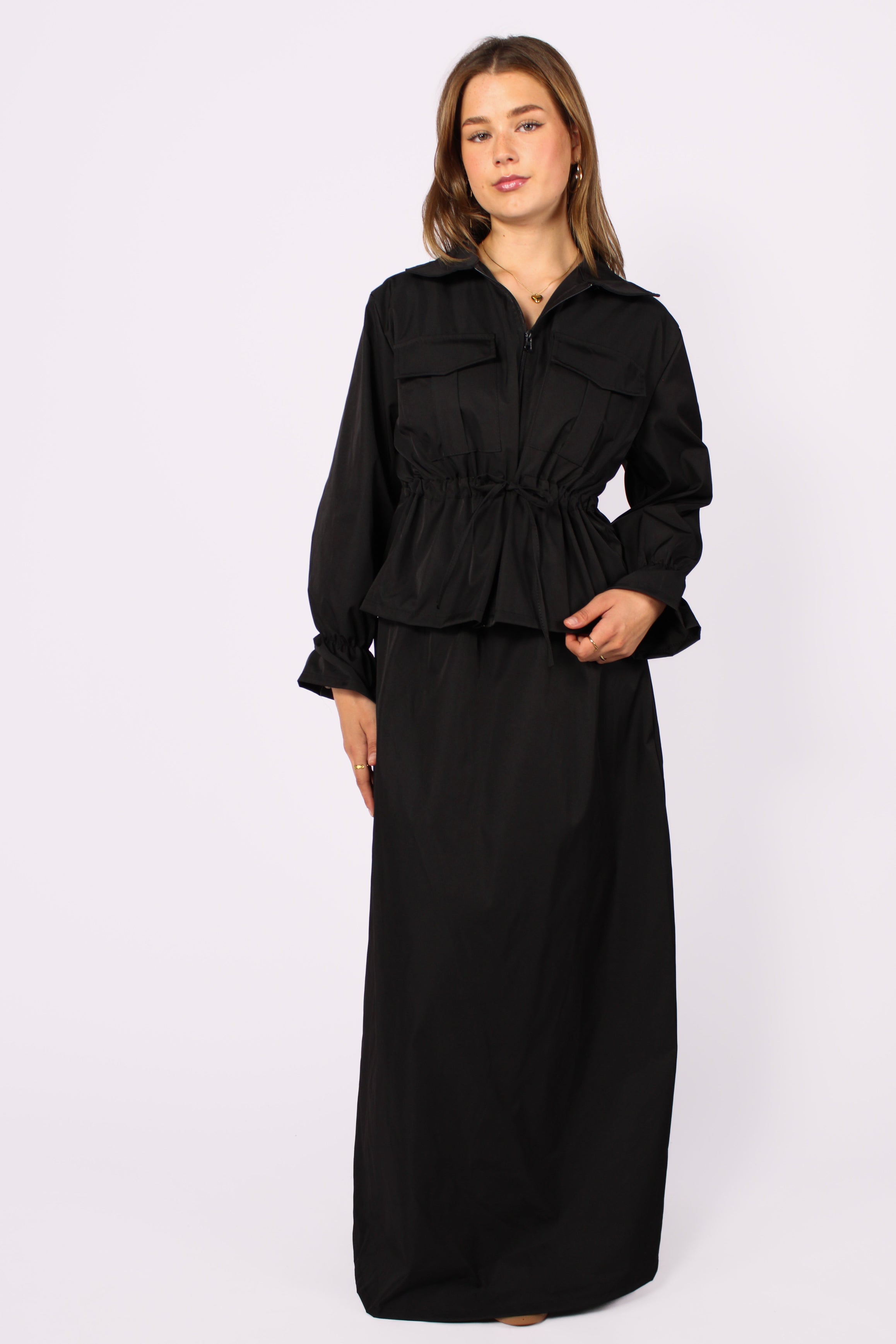 TRENCH SET - BLACK