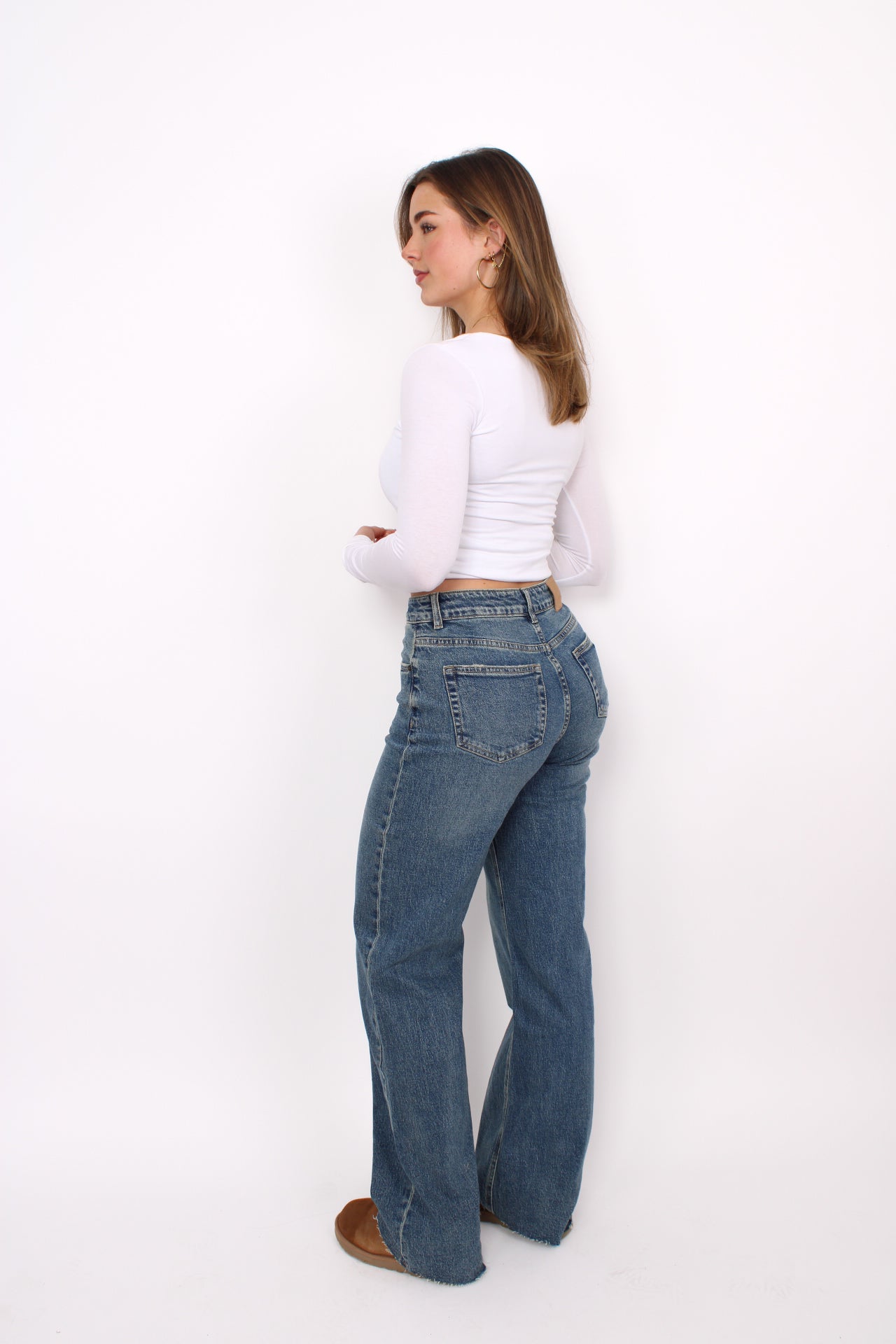 ''TALL'' WIDE LEG JEANS 3636-21 - MID VINTAGE DENIM