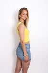 CROPPED SQUARE TOP 1785 - YELLOW