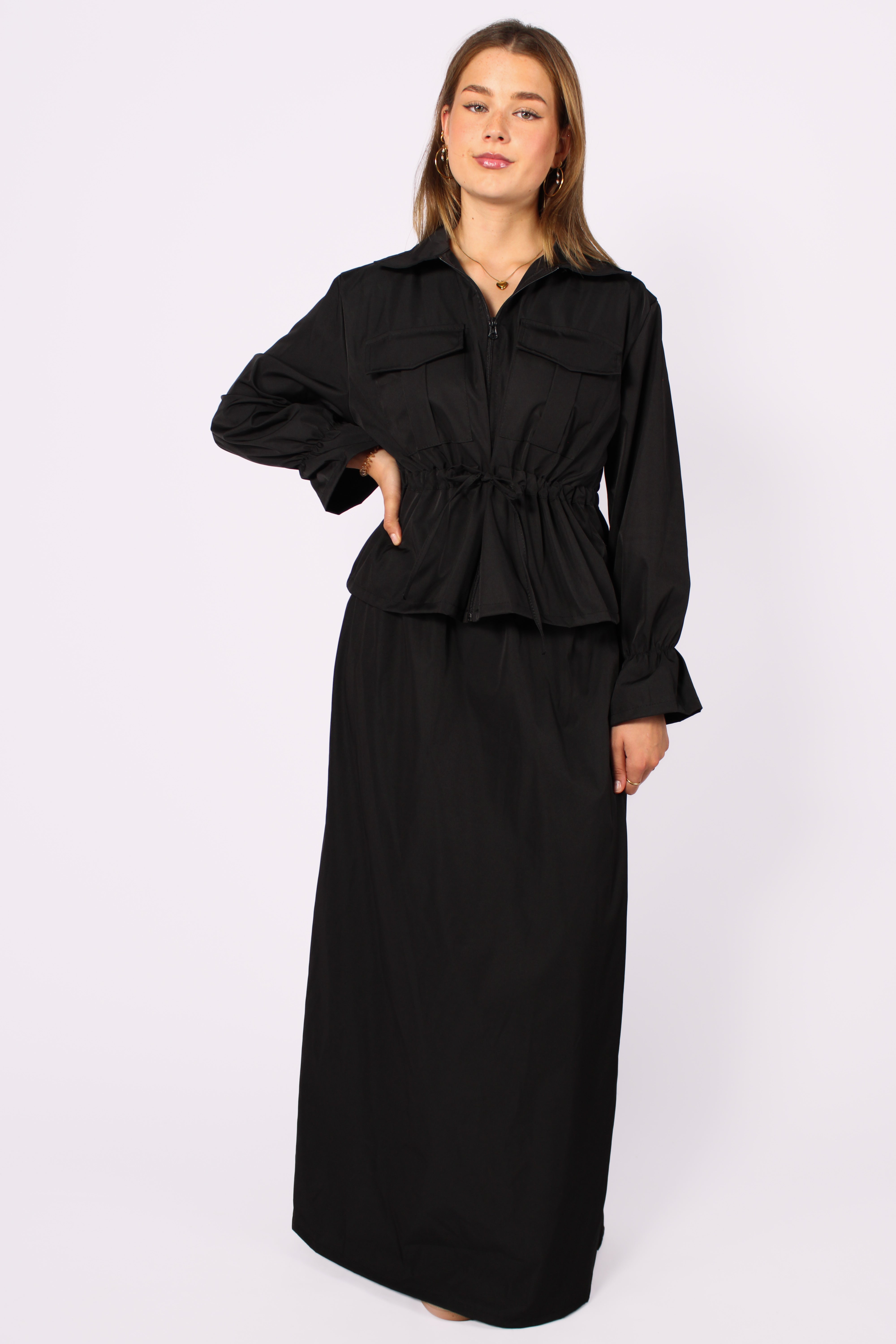 TRENCH SET - BLACK