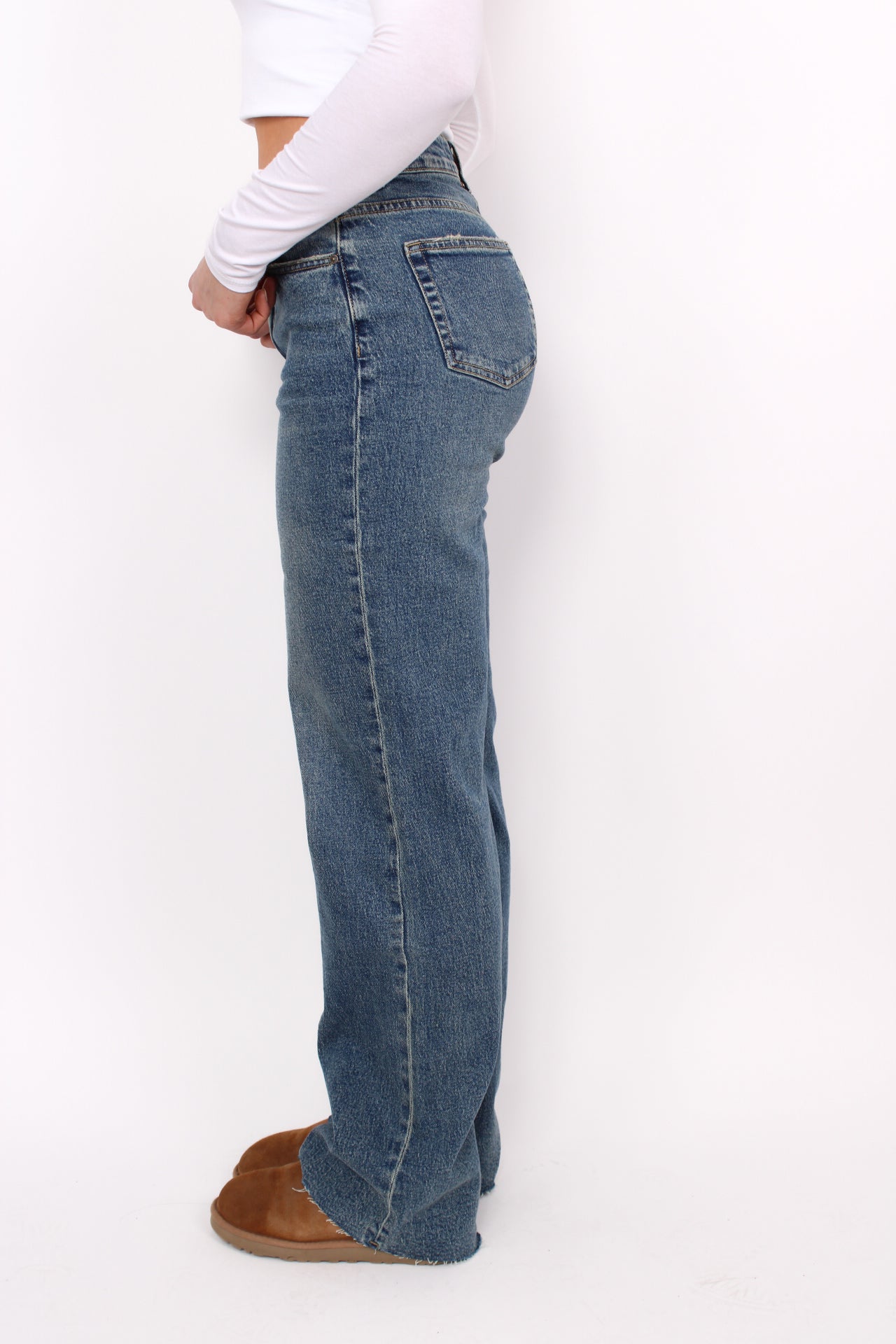 ''TALL'' WIDE LEG JEANS 3636-21 - MID VINTAGE DENIM