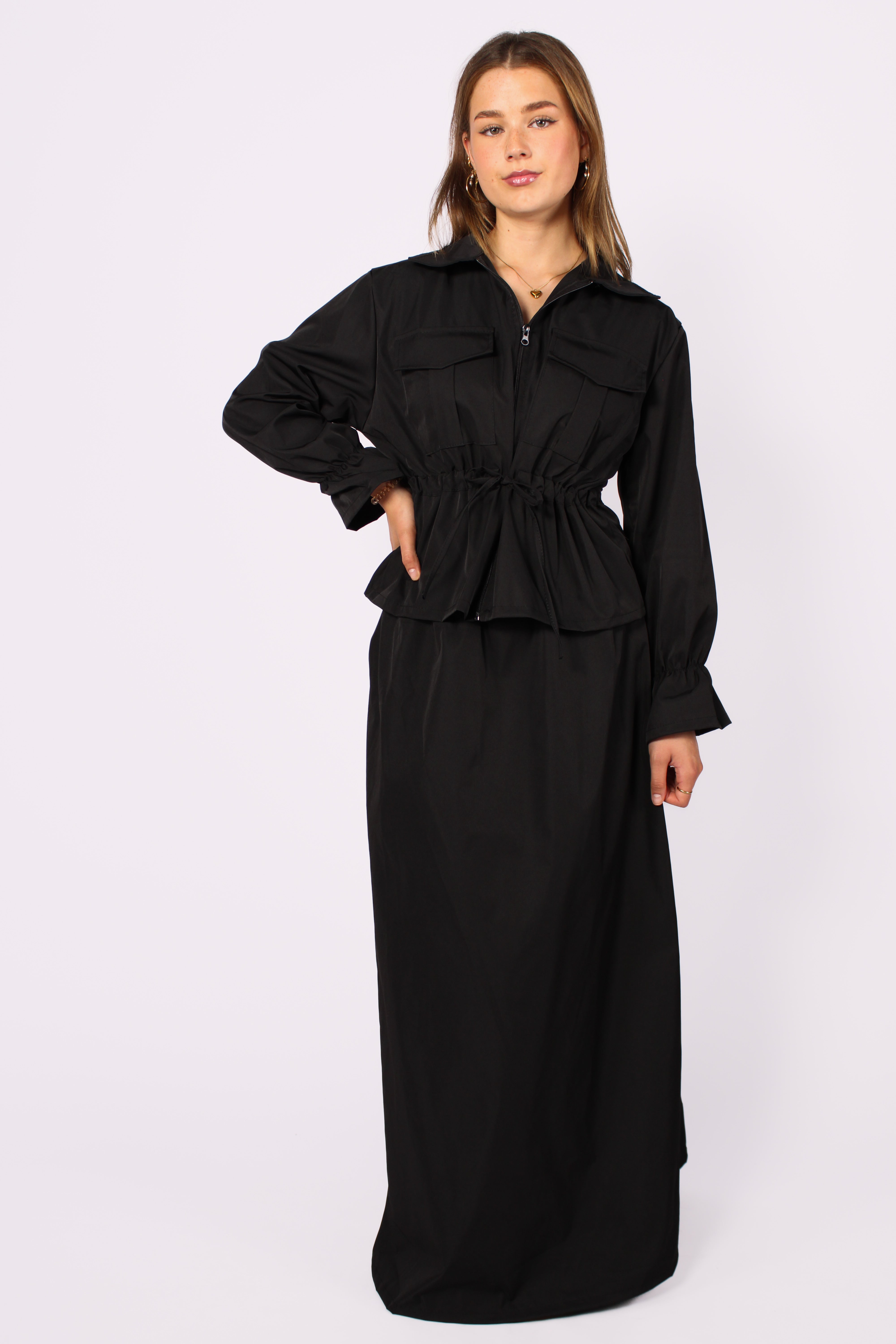 TRENCH SET - BLACK