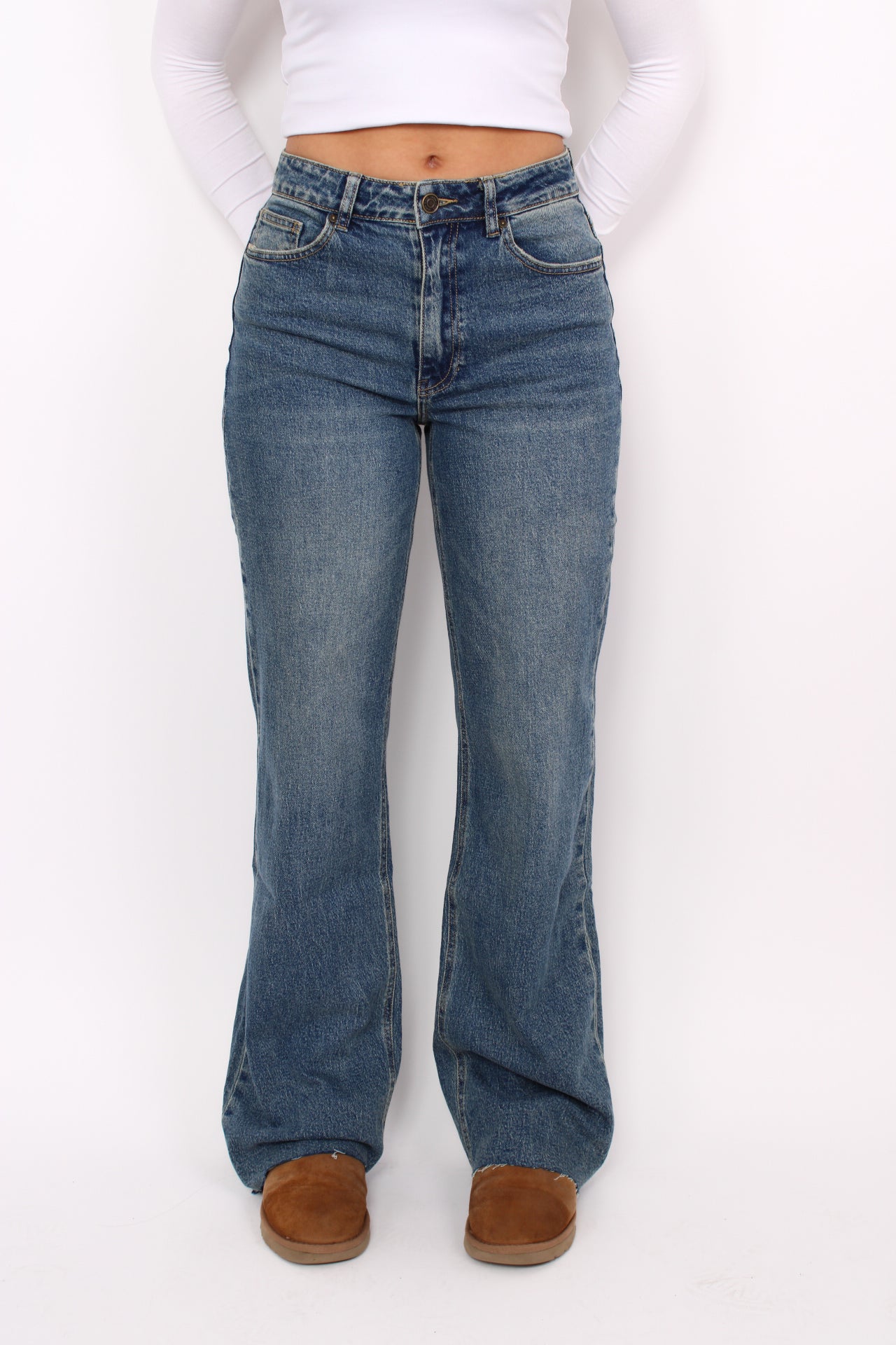 ''TALL'' WIDE LEG JEANS 3636-21 - MID VINTAGE DENIM