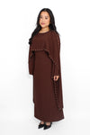 HUDA DRESS - BROWN