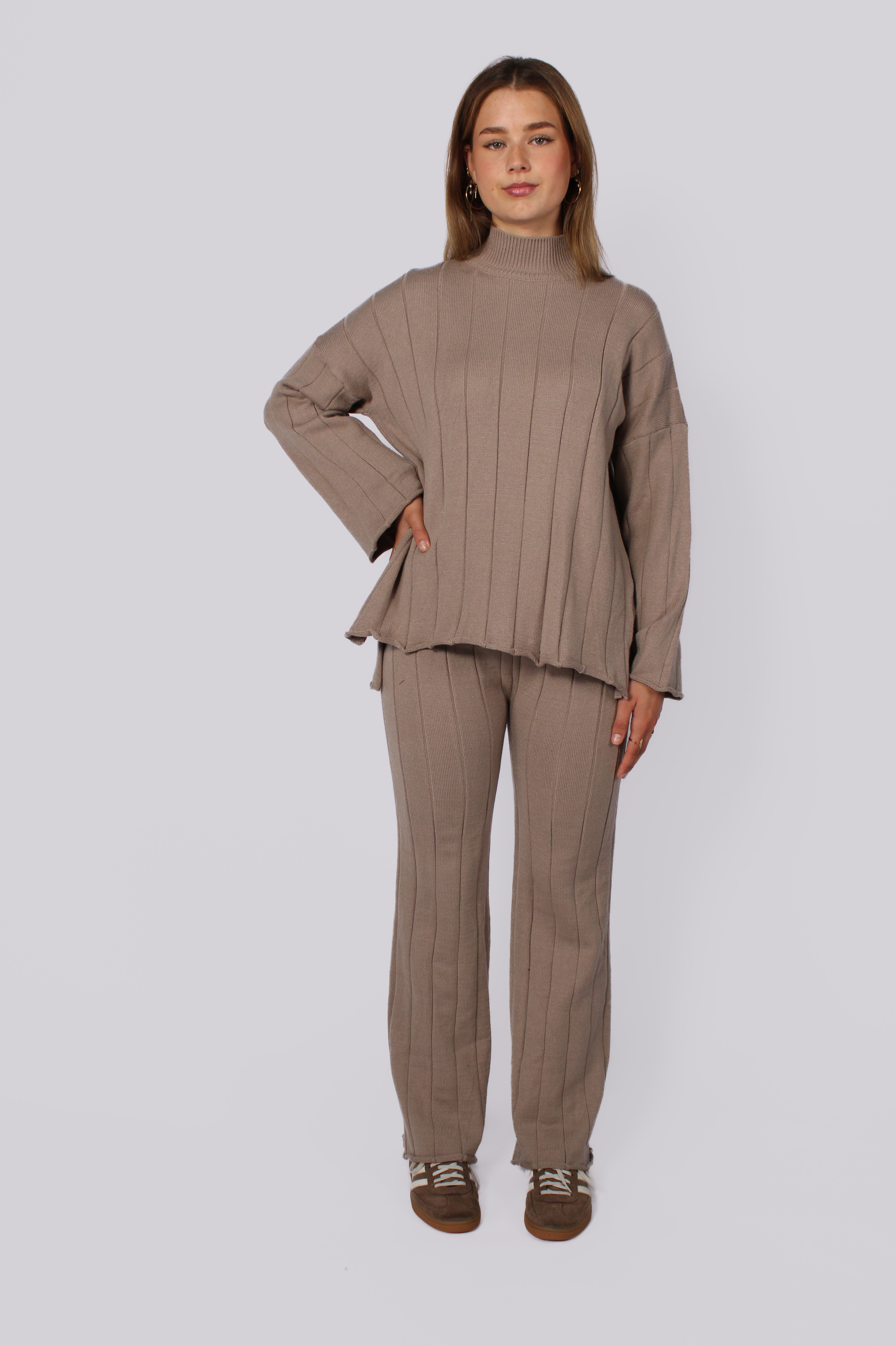 COZY RIB SET - BEIGE