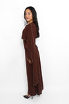 HUDA DRESS - BROWN