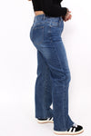 ''PLUSSIZE'' WIDE LEG JEANS 871-8 - MID DENIM
