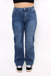 ''PLUSSIZE'' WIDE LEG JEANS 871-8 - MID DENIM