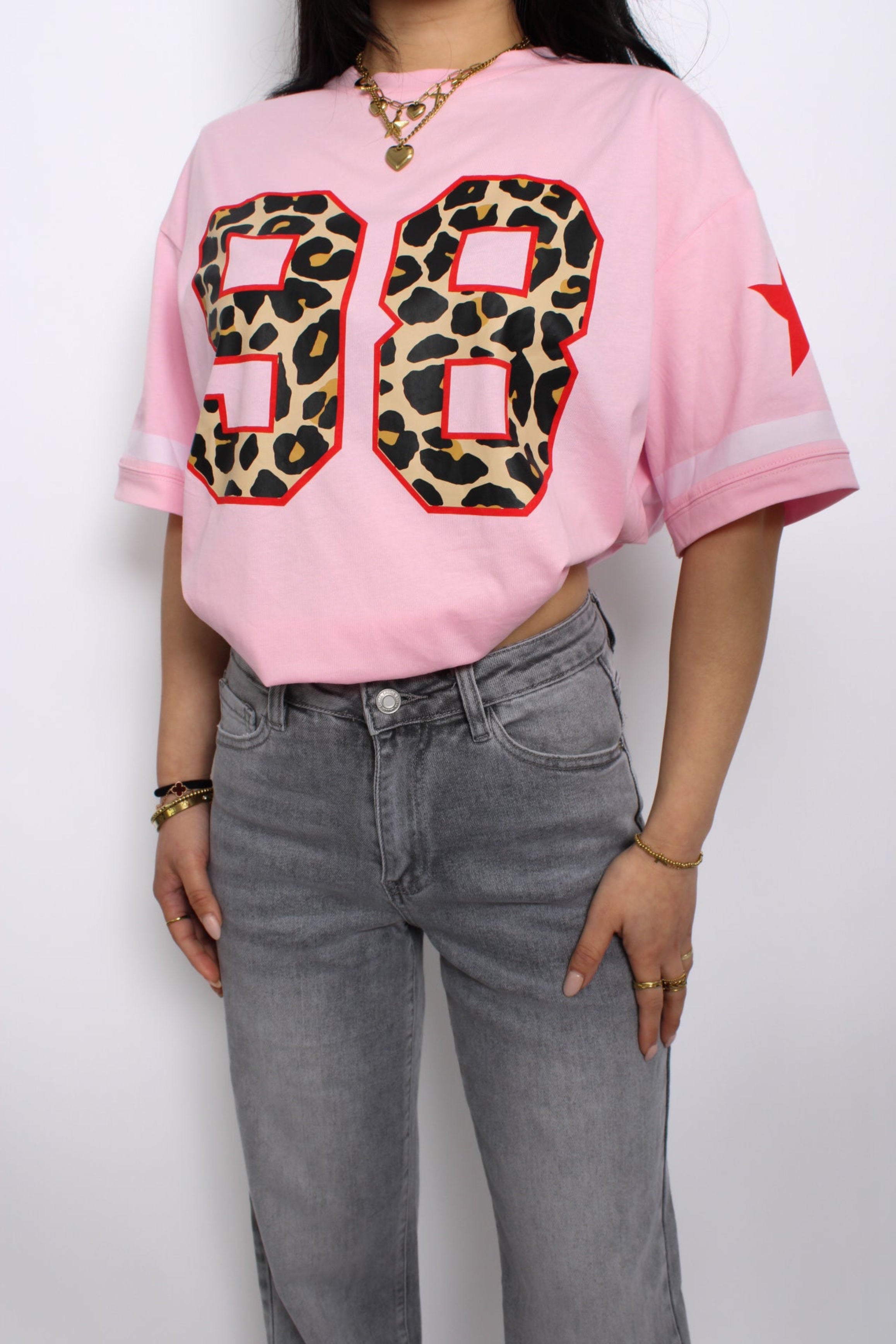 Jersey shirt tijgerprint leopard
