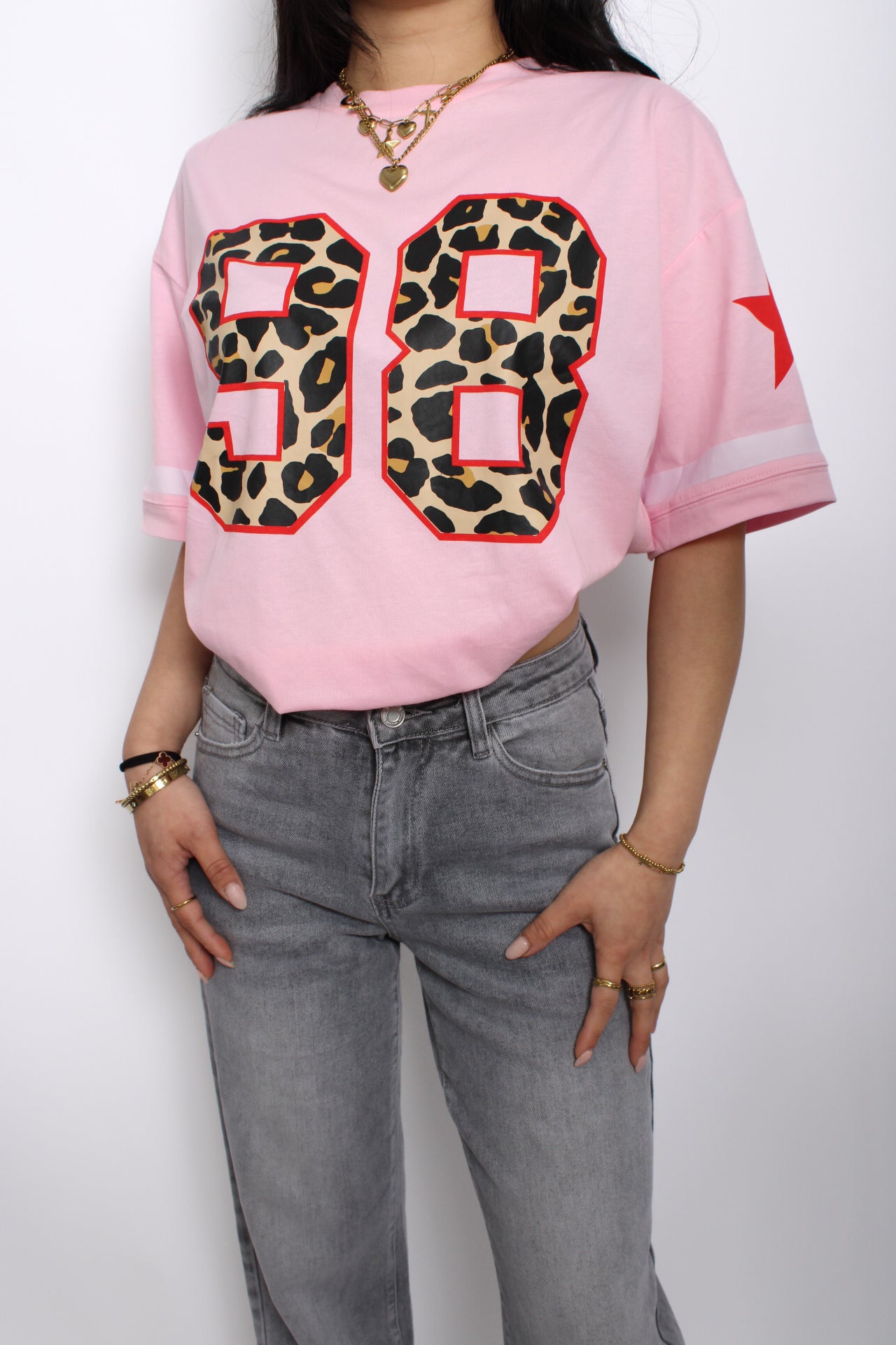 Jersey shirt tijgerprint leopard
