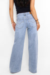 WIDE LEG MID WAIST JEANS 829-1 - DENIM