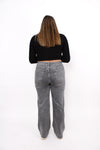 ''PLUSSIZE'' WIDE LEG JEANS 871-16 - GREY