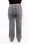 ''PLUSSIZE'' WIDE LEG JEANS 871-16 - GREY