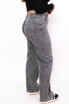 ''PLUSSIZE'' WIDE LEG JEANS 871-16 - GREY