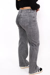 ''PLUSSIZE'' WIDE LEG JEANS 871-16 - GREY
