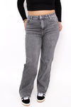 ''PLUSSIZE'' WIDE LEG JEANS 871-16 - GREY