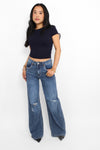 WIDE LEG JEANS 742 - MID DENIM