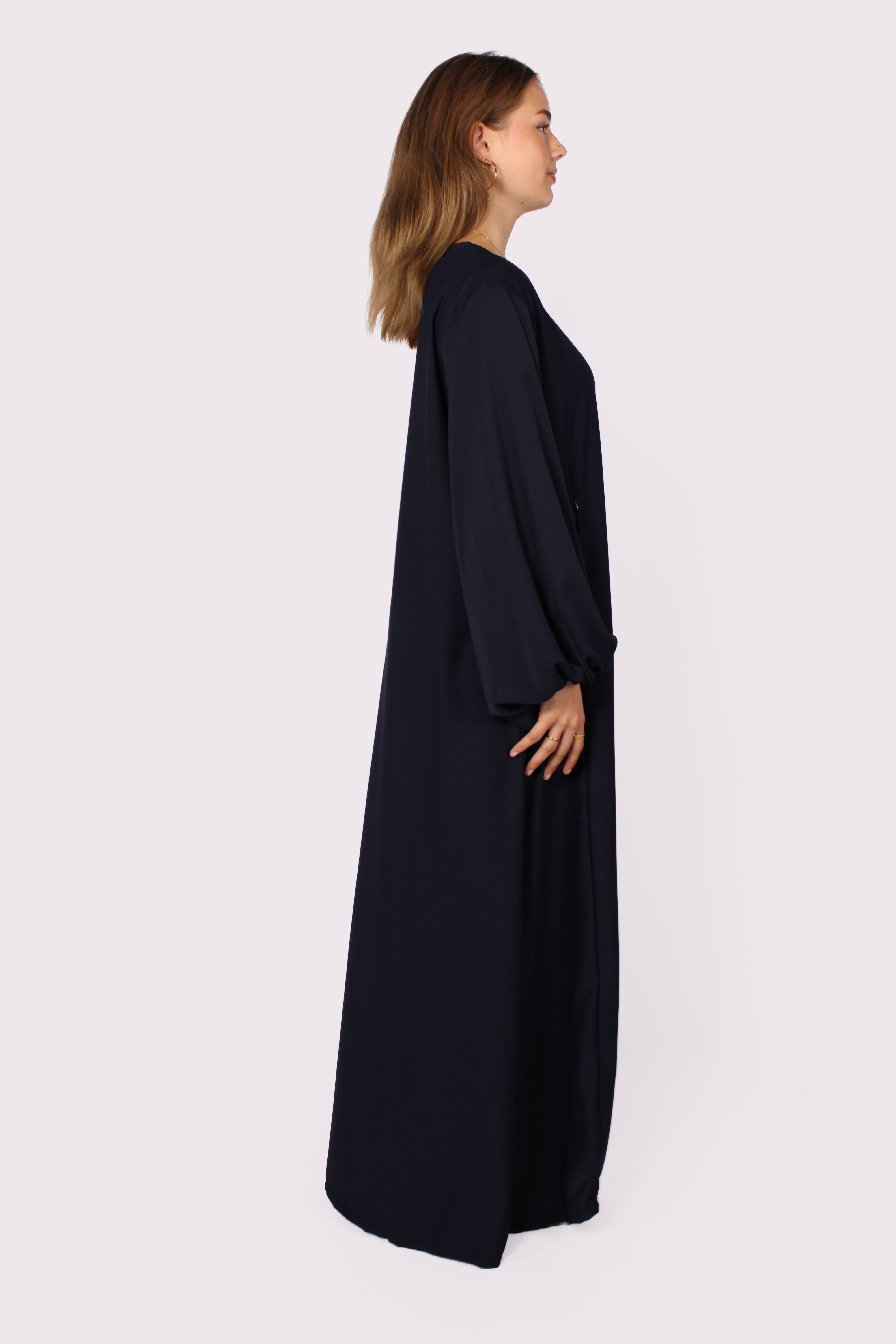 CLASSIC ZIPPER DRESS - NAVY