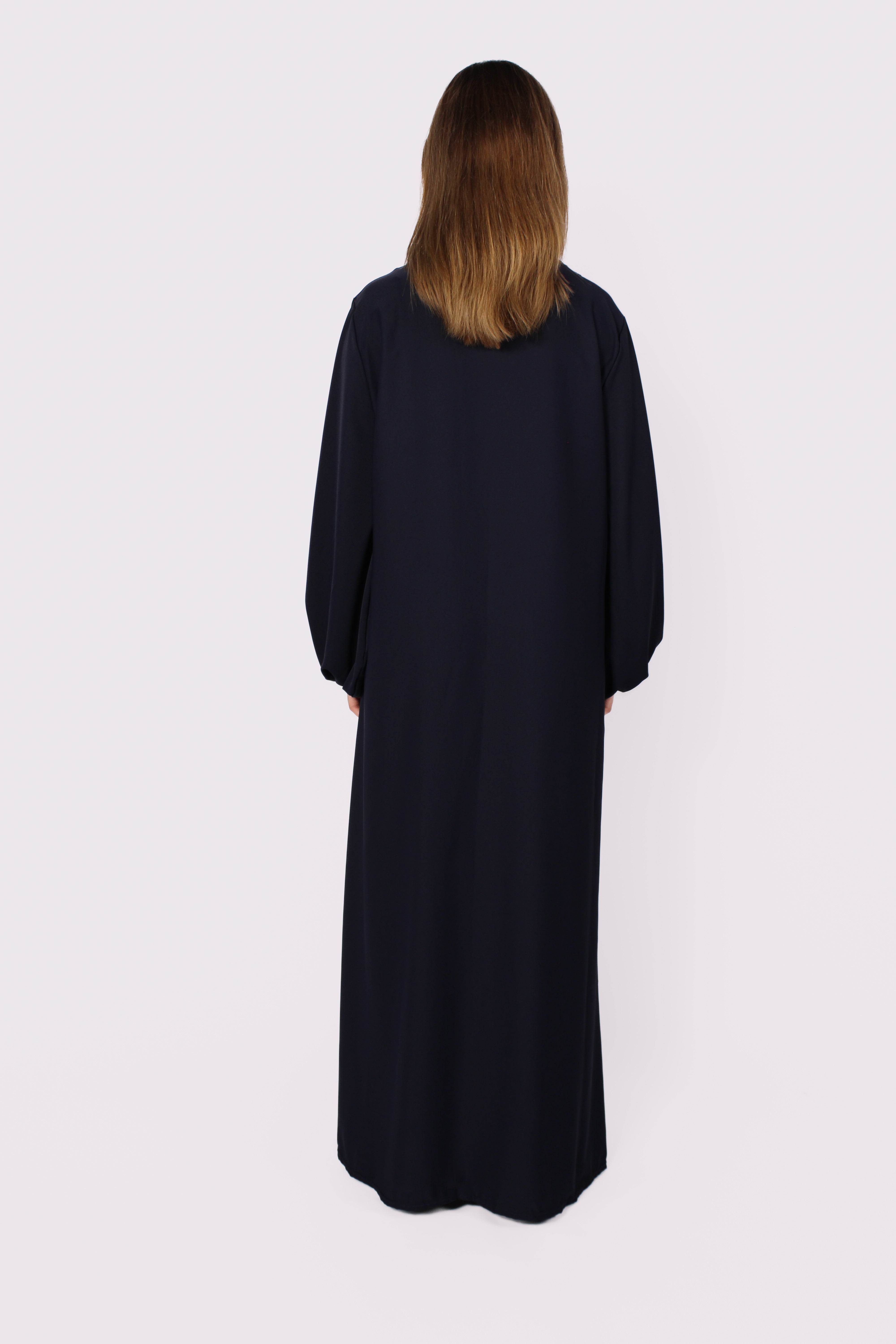 CLASSIC ZIPPER DRESS - NAVY