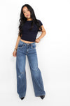 WIDE LEG JEANS 742 - MID DENIM