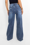 WIDE LEG JEANS 742 - MID DENIM