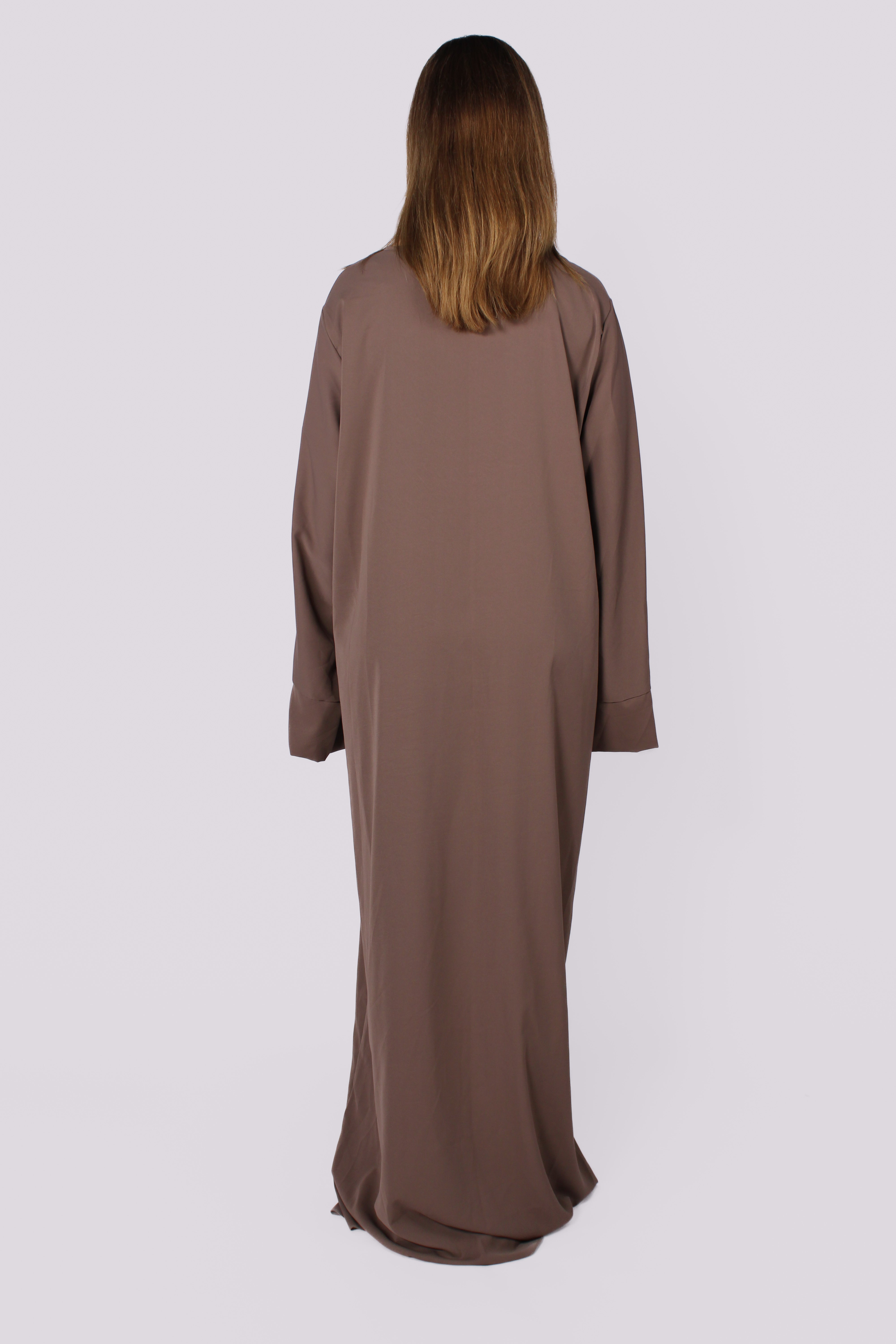 "TALL" MERVE SILKY DRESS - TAUPE