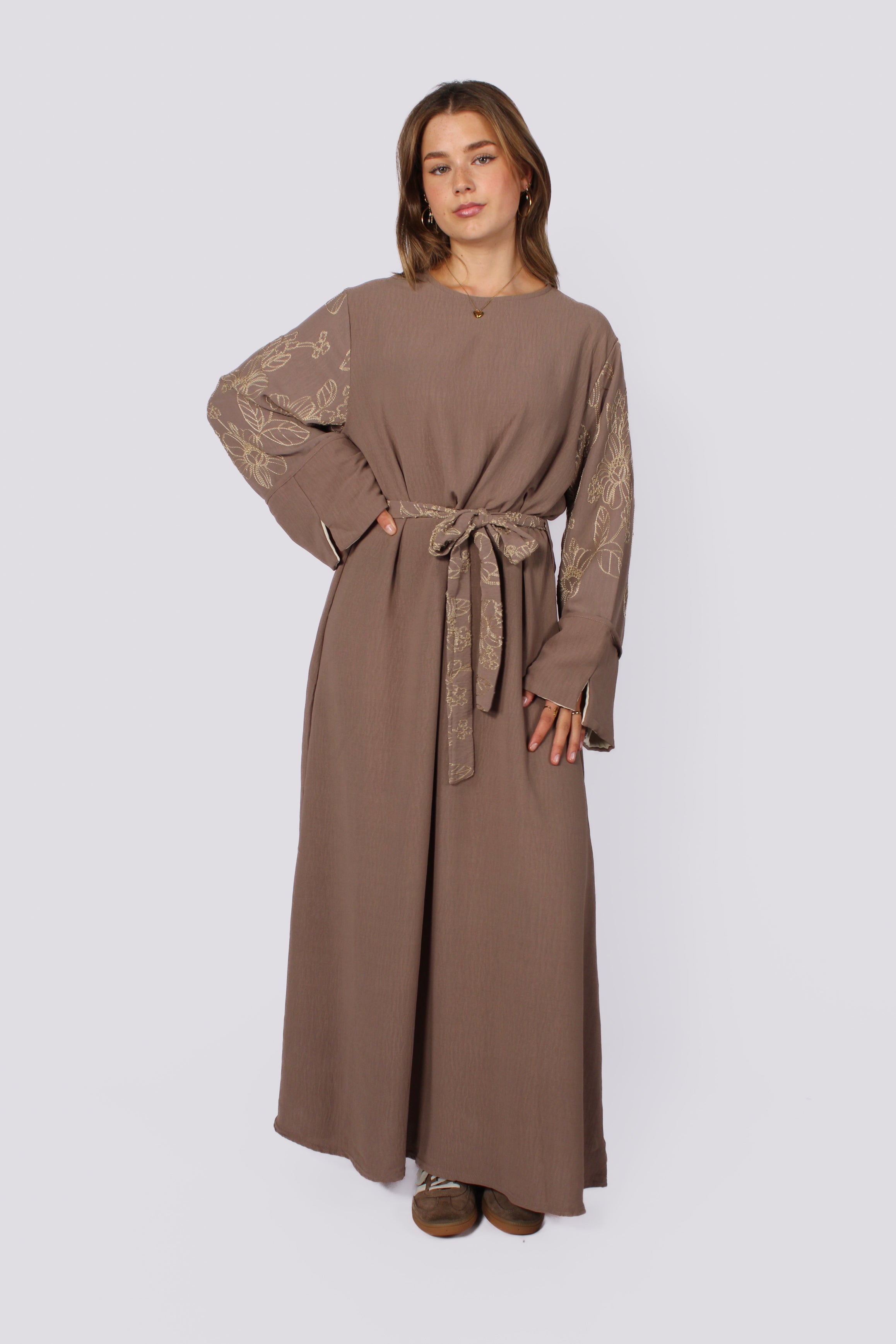 SAFA DRESS - TAUPE