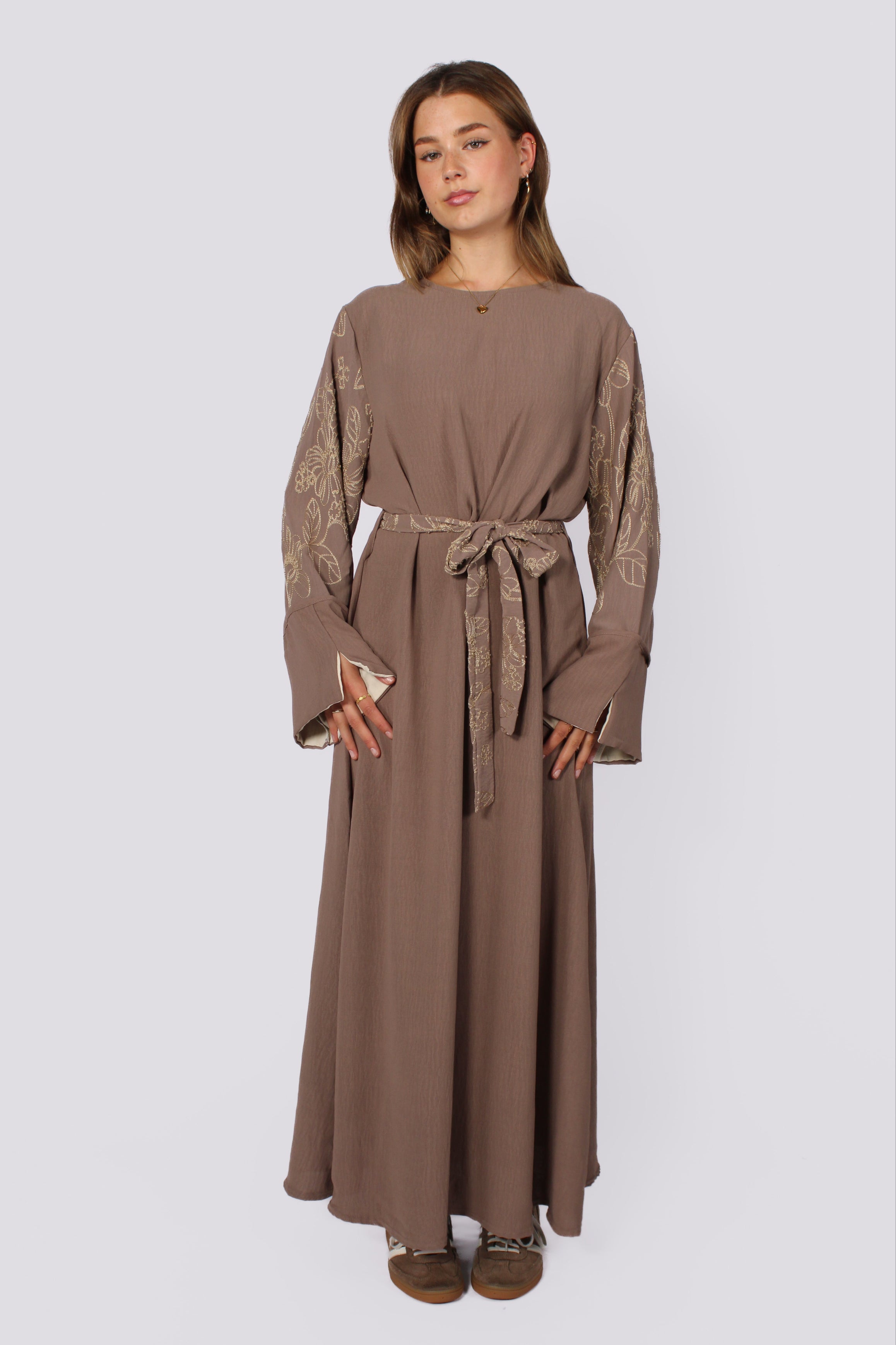 SAFA DRESS - TAUPE