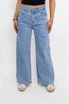 ''PETITE'' WIDE LEG JEANS 3586 - DENIM