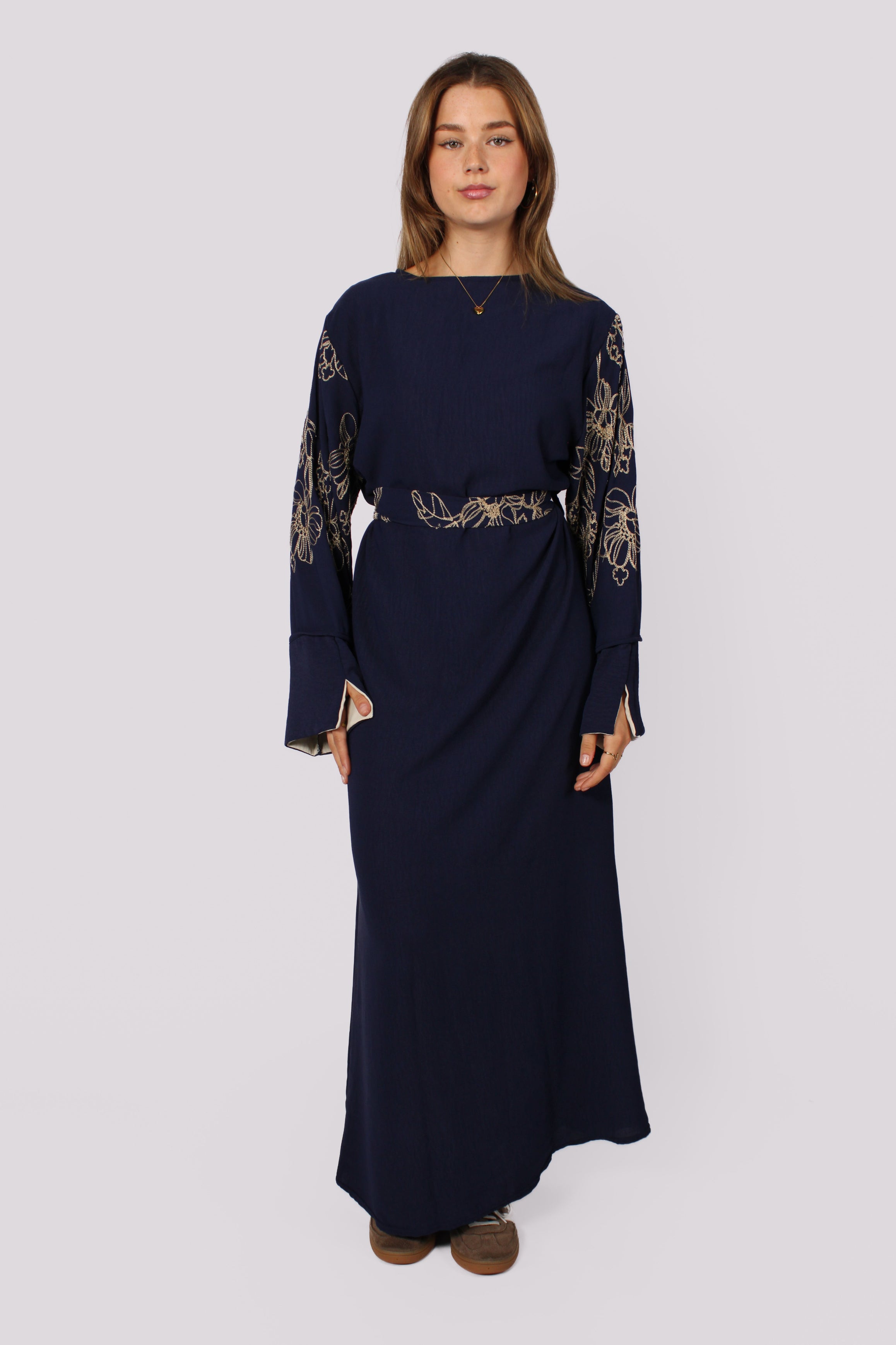 SAFA DRESS - NAVY
