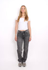 ''EXTRA TALL'' MID WAIST JEANS - GREY