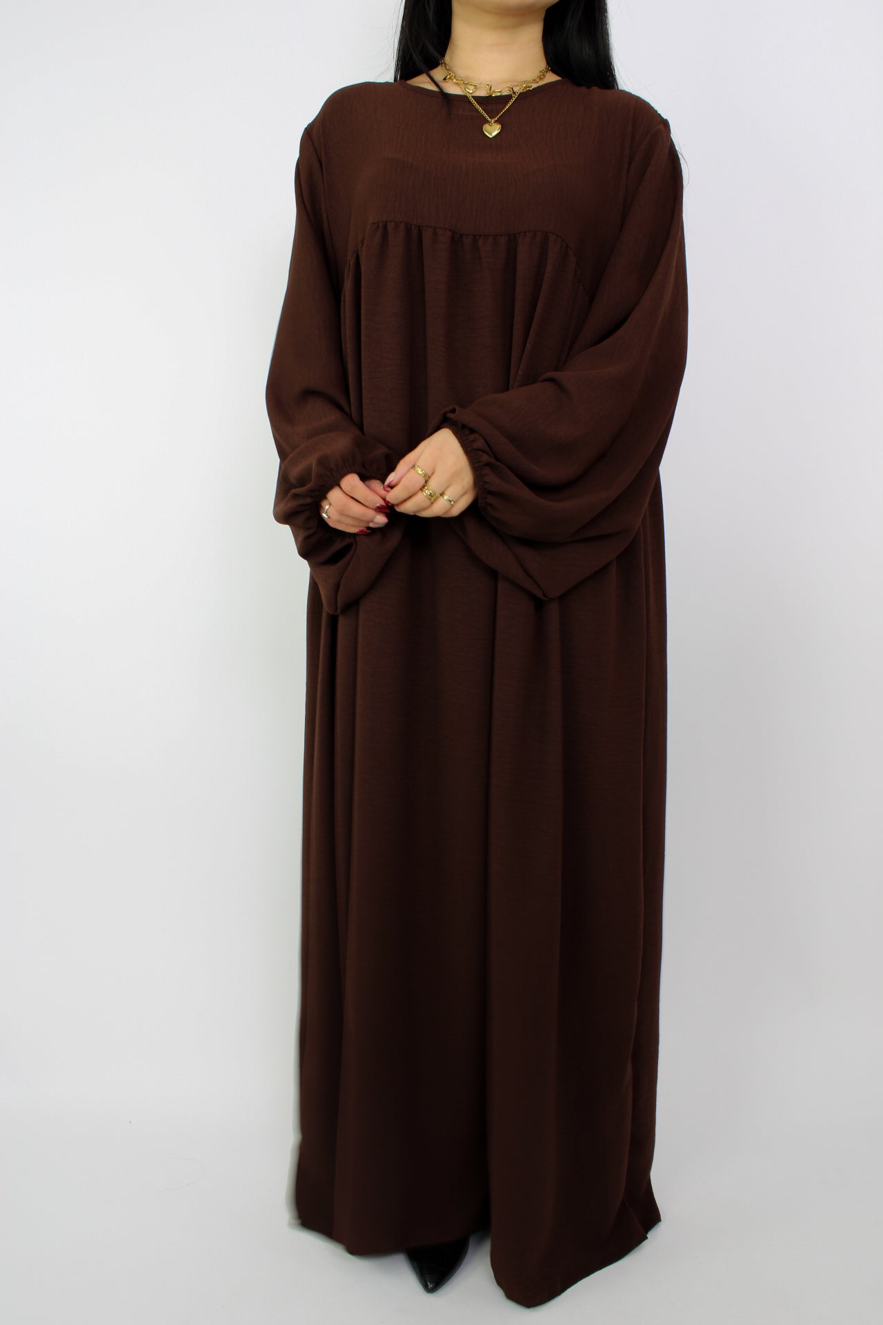 SAFA DRESS - BROWN