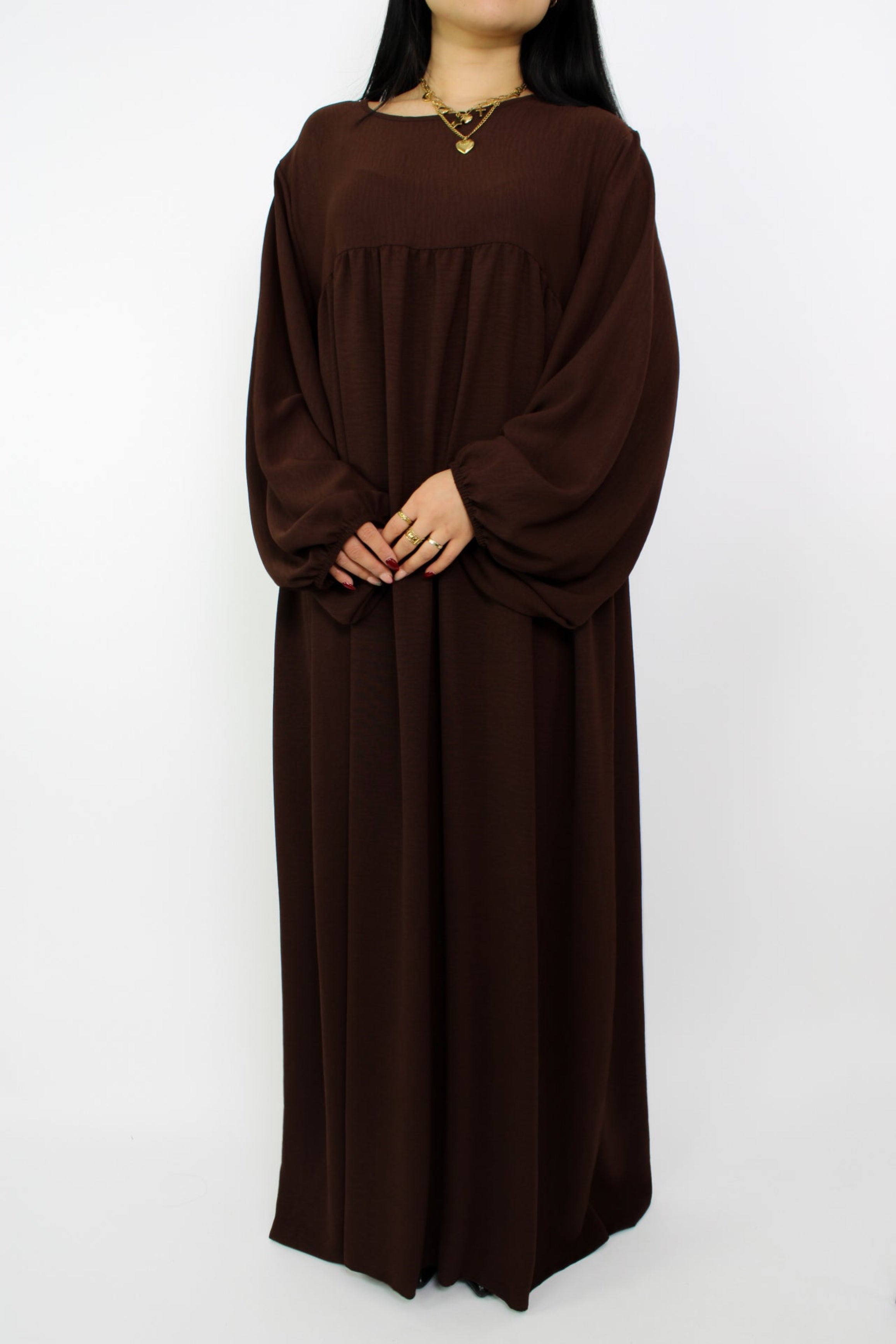 SAFA DRESS - BROWN