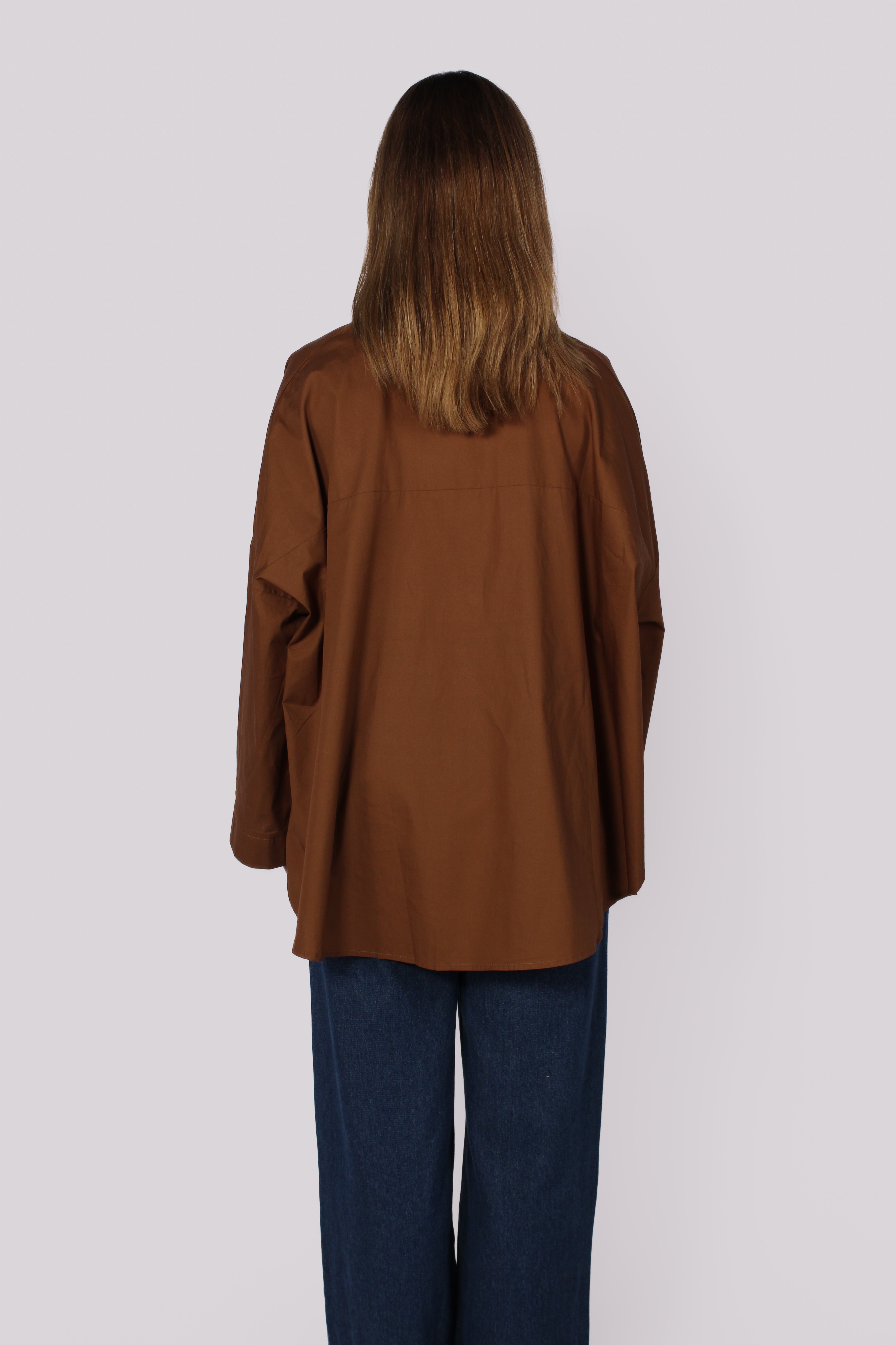 NURA BLOUSE - BROWN