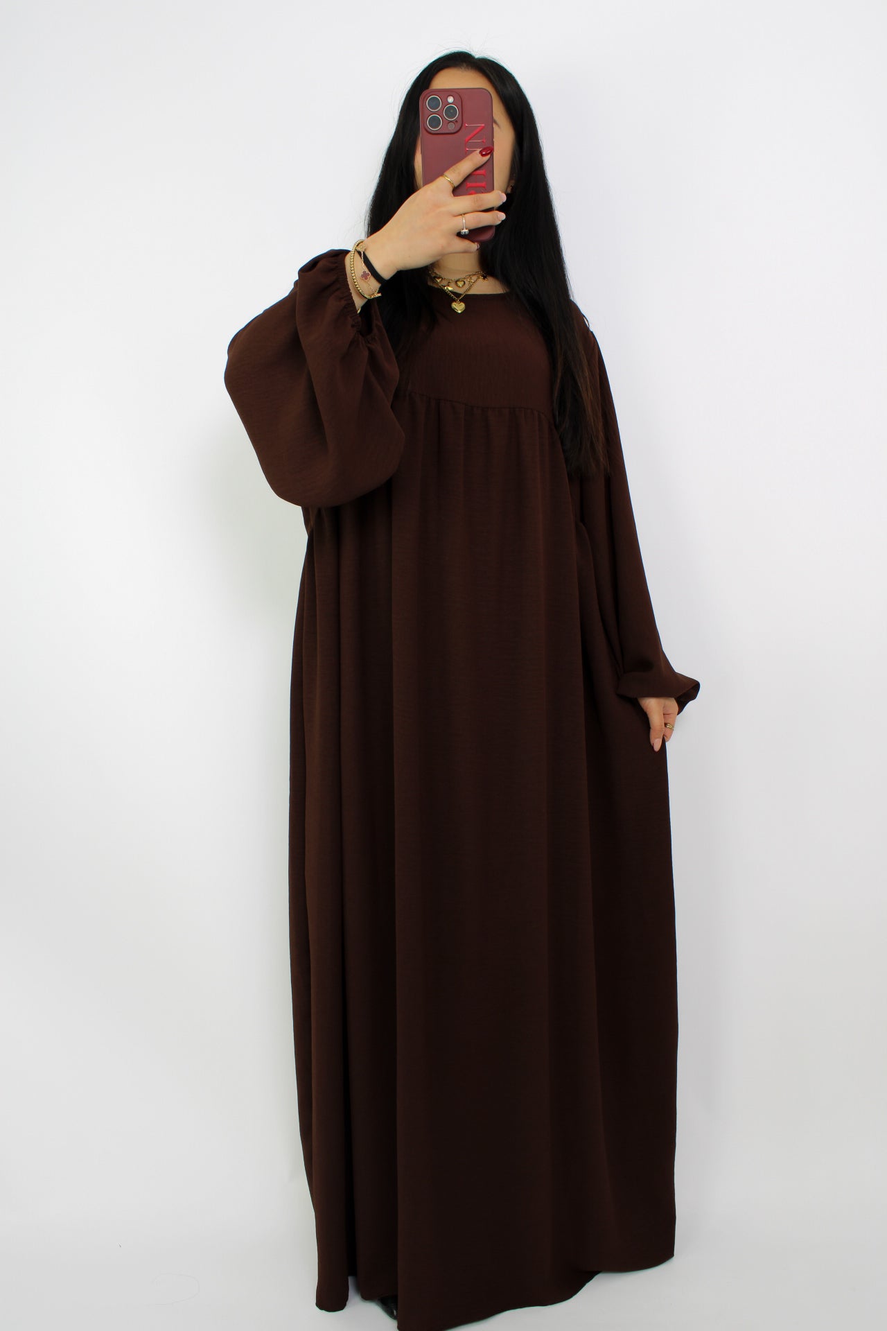 SAFA DRESS - BROWN