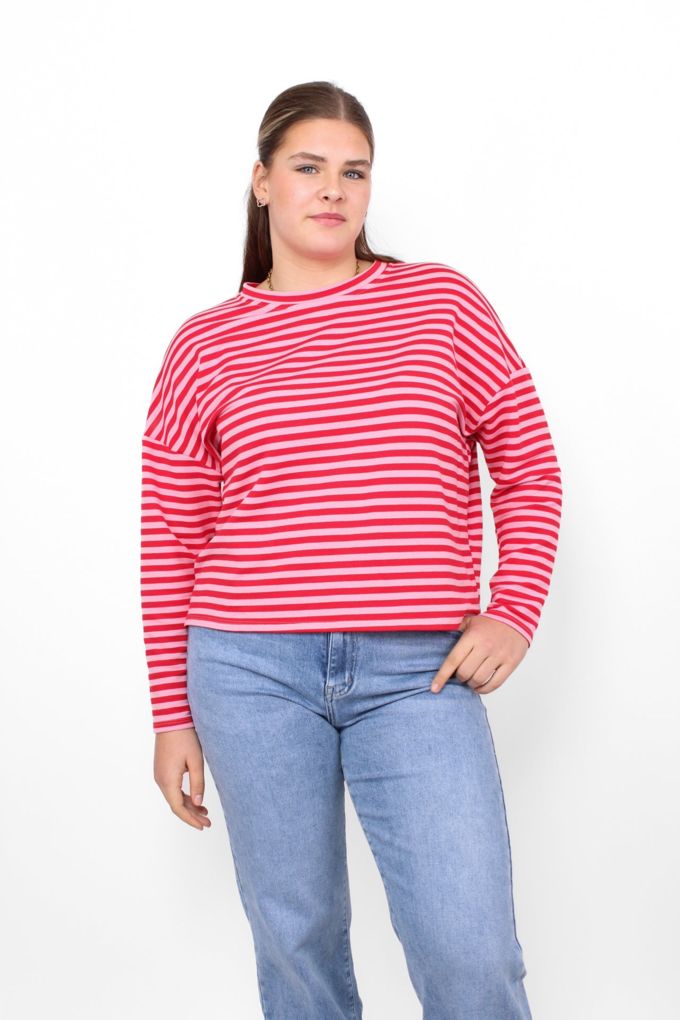 STRIPES LONG SLEEVE - RED